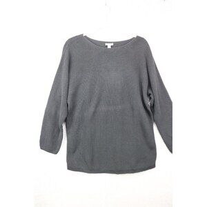 J. Jill 3/4 Sleeve Ribbed Sweater Tunic-Size Large